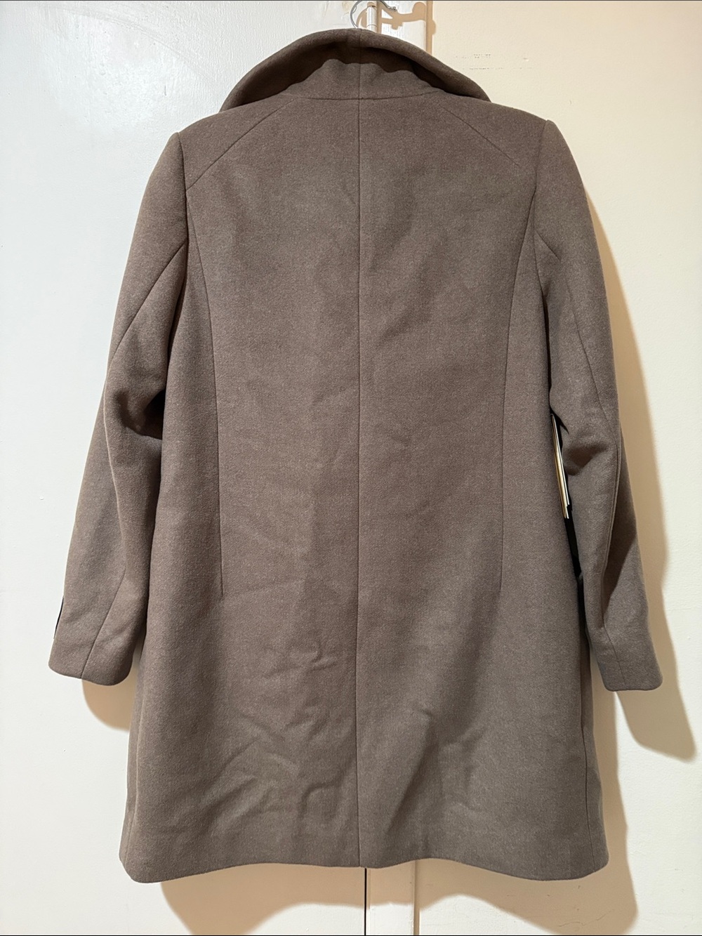 Wilfred Taupe Wool-Blend Shawl Collar Trench Coat - Picture 7 of 7